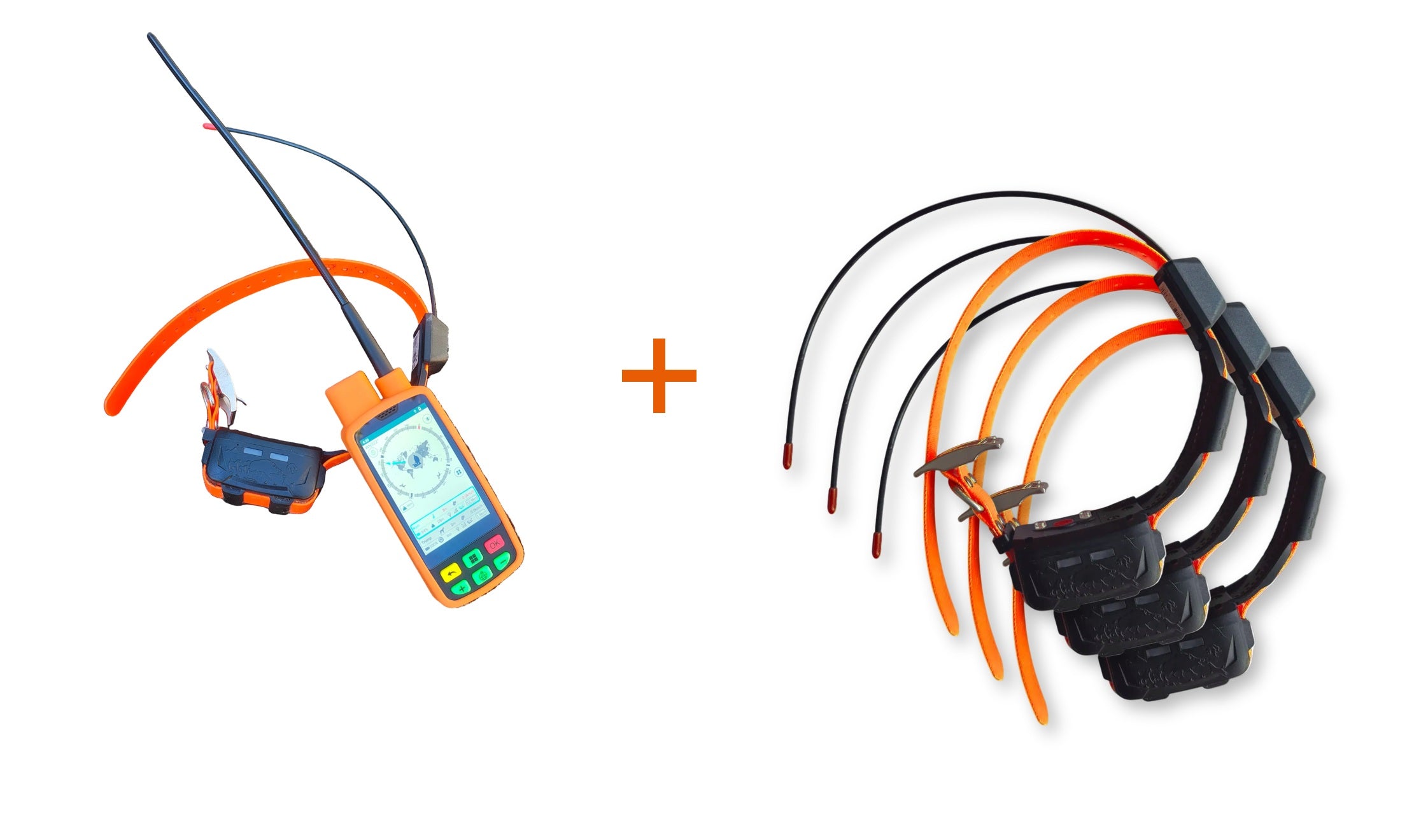 Set med 3 extra halsband